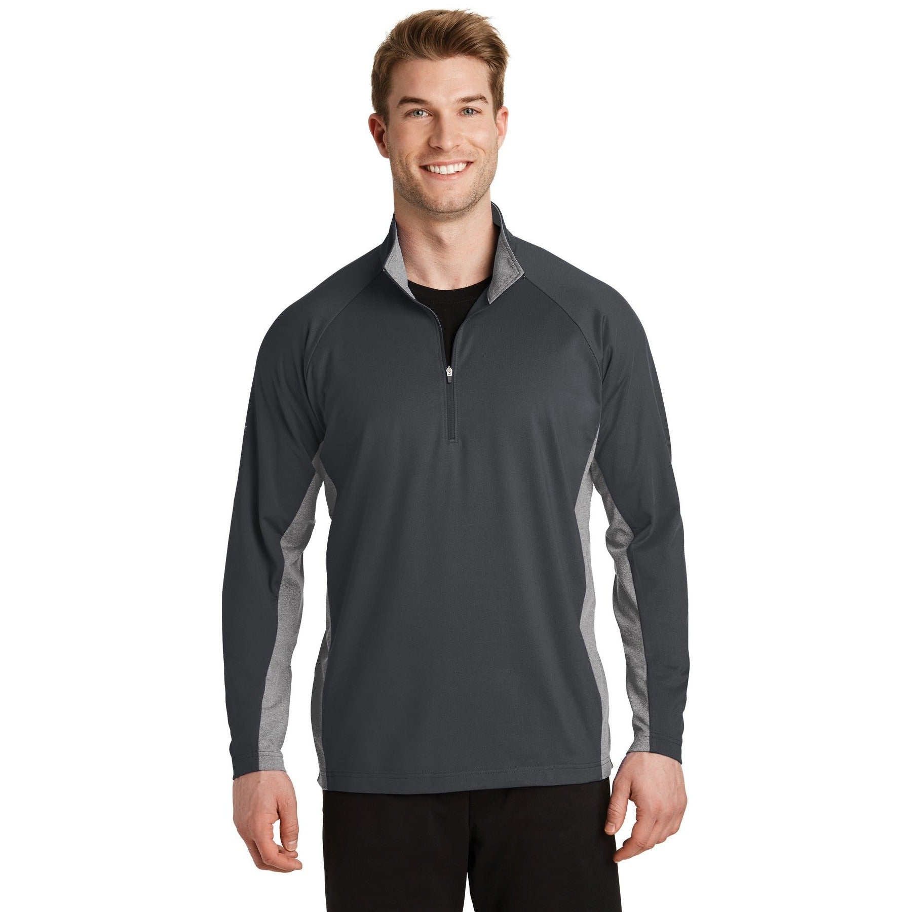 Sport-Tek-Sport-Tek® Sport-Wick® Stretch Contrast 1/4-Zip Pullover. ST854-MedTech-2